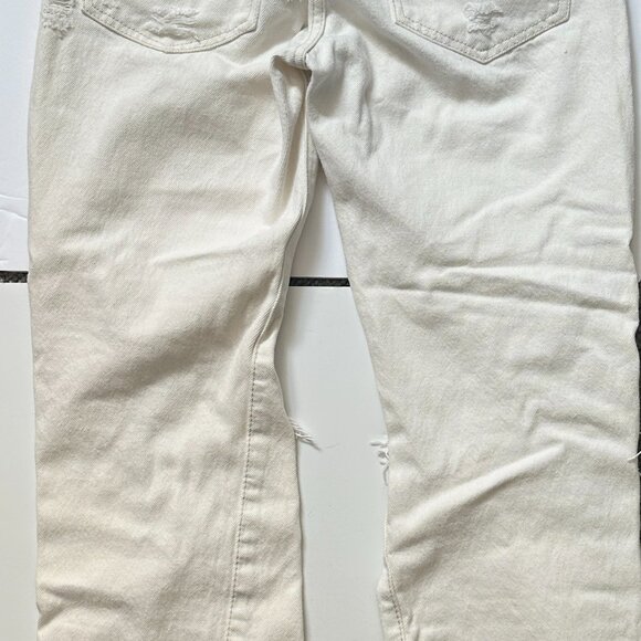 White, distressed, Boyfriend Jeans by Free People - Picture 3 of 4